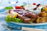 Souvlaki z karkówki wieprzowej Souvlaki z karkówki wieprzowej
