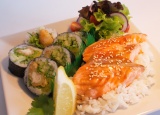 1) SAKE TERIYAKI BENTO 1) SAKE TERIYAKI BENTO