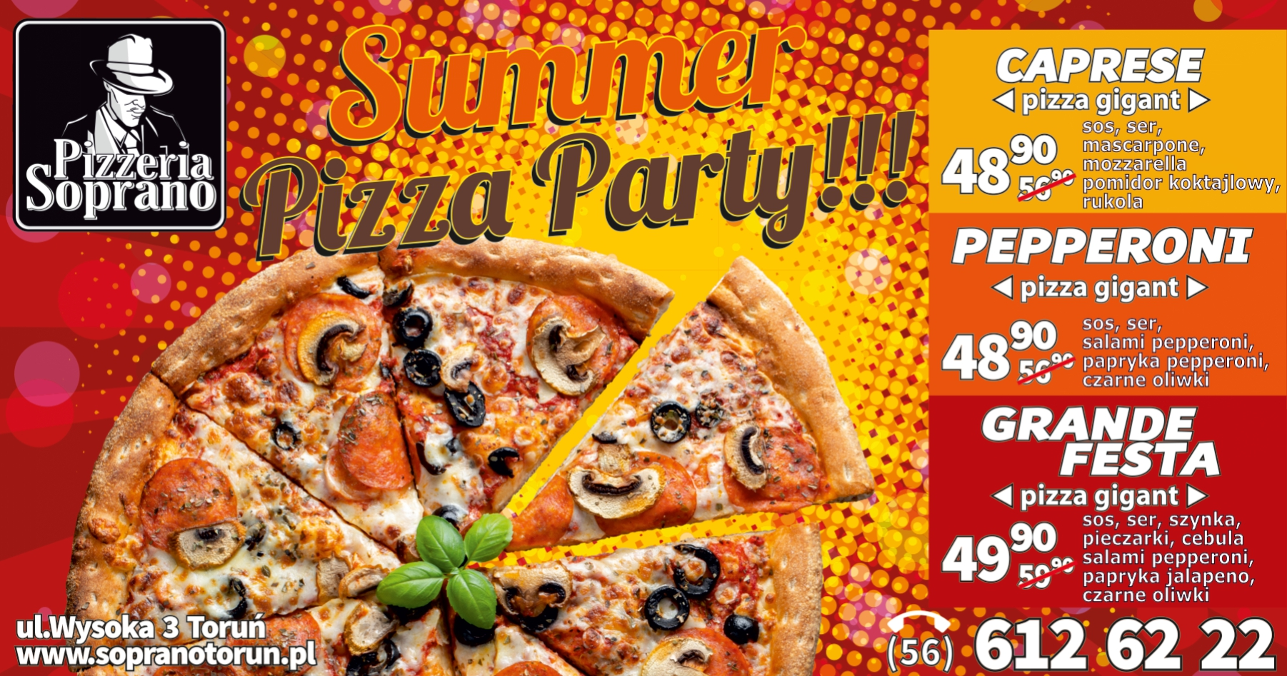 Pizzeria Toruń - Summer Party Pizza